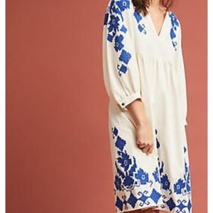Jora Embroidered Peasant Dress